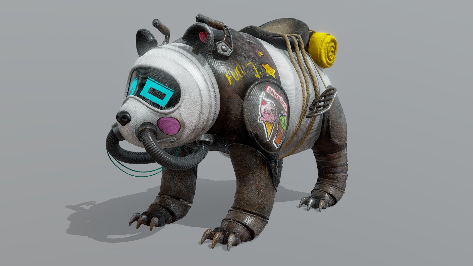 Panda Idle - 3D model by ZavalasAgent 3d model