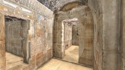 Main Sanctuary of Amun, Statue room ancient, egypt, amun, ancient-egypt, hatshepsut, photogrammetry, deir-el-bahari