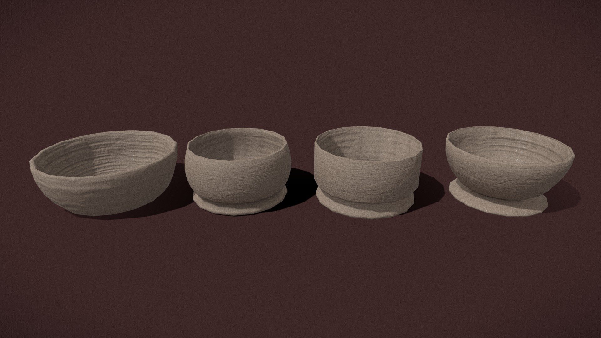 bowls_Fbx pottery bowls - bowls_Fbx - Buy Royalty Free 3D model by GetDeadEntertainment 3d model