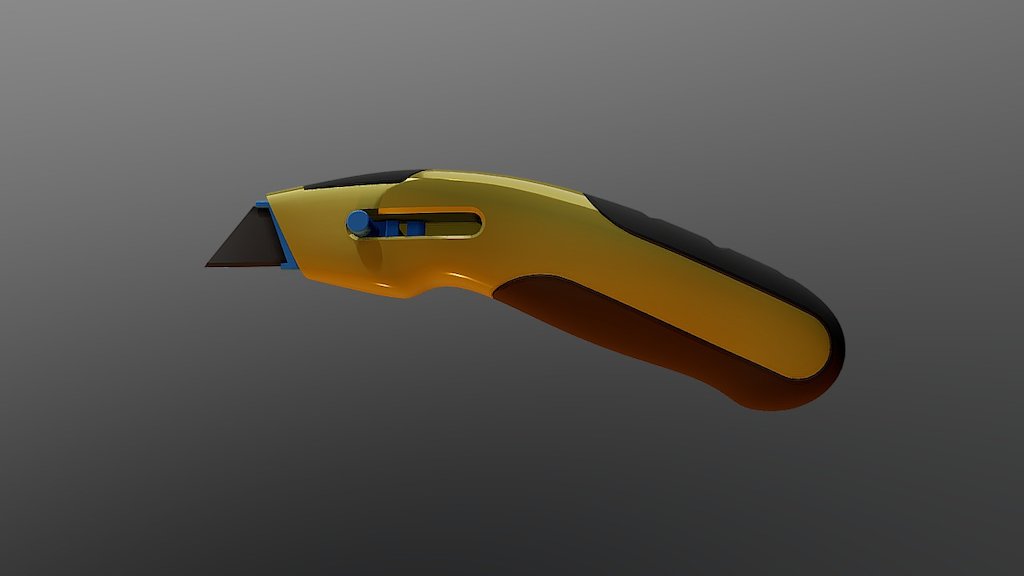 Utility Knife - 3D model by tom.baran 3d model