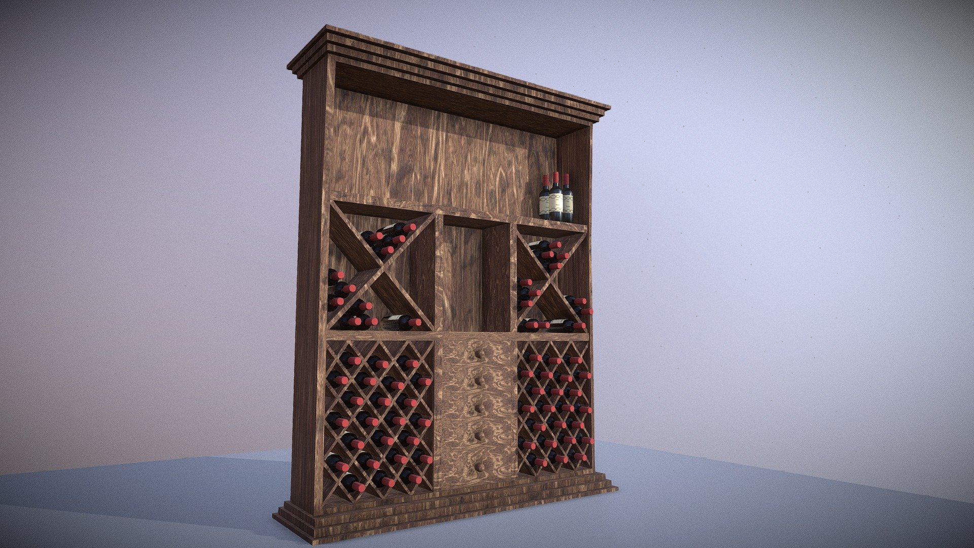Hi, 
I present to you my latest model which is called &ldquo;wooden wine cabinet