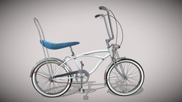 Detailed Retro Bicycle | Old School Cruiser Bike bike, bicycle, school, wheels, schwinn, vintage, cruiser, transport, chopper, seat, drag, classic, detailed, banana, daniel, oldschool, danny, 80s, chrome, realistic, beach, old, chain, push, funky, 90s, dragster, lowrider, cheap, strangerthings, bikepart, stranger-things, 17s, 3d, cool, model, animated, download, bicycle-parts, "carbury", "spoked"