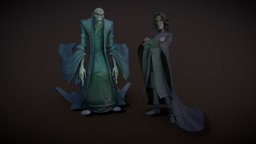 Voldemort and Rogue harry, potter, mobilegames, handpainted, game, mobile