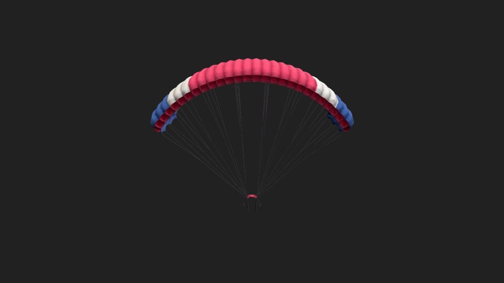Uploaded for Skin-Tracker.com - PUBG Parachute (Red) - 3D model by Skin-Tracker (@stairwave) 3d model