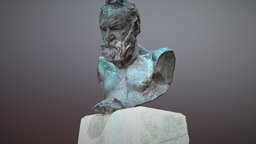 Sculpture Victor Hugo by Auguste Rodin realitycapture, noai
