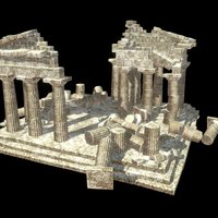 Temple Ruins ancient, ruins, xnormal, 3d, 3dsmax, zbrush, 3dmodeling, temple