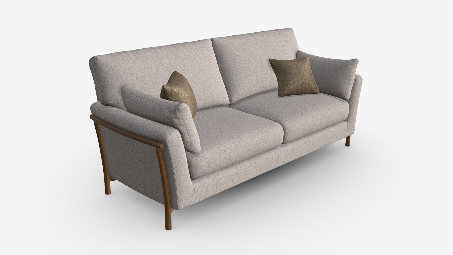Sofa Large Ercol Avanti - Buy Royalty Free 3D model by HQ3DMOD (@AivisAstics) 3d model