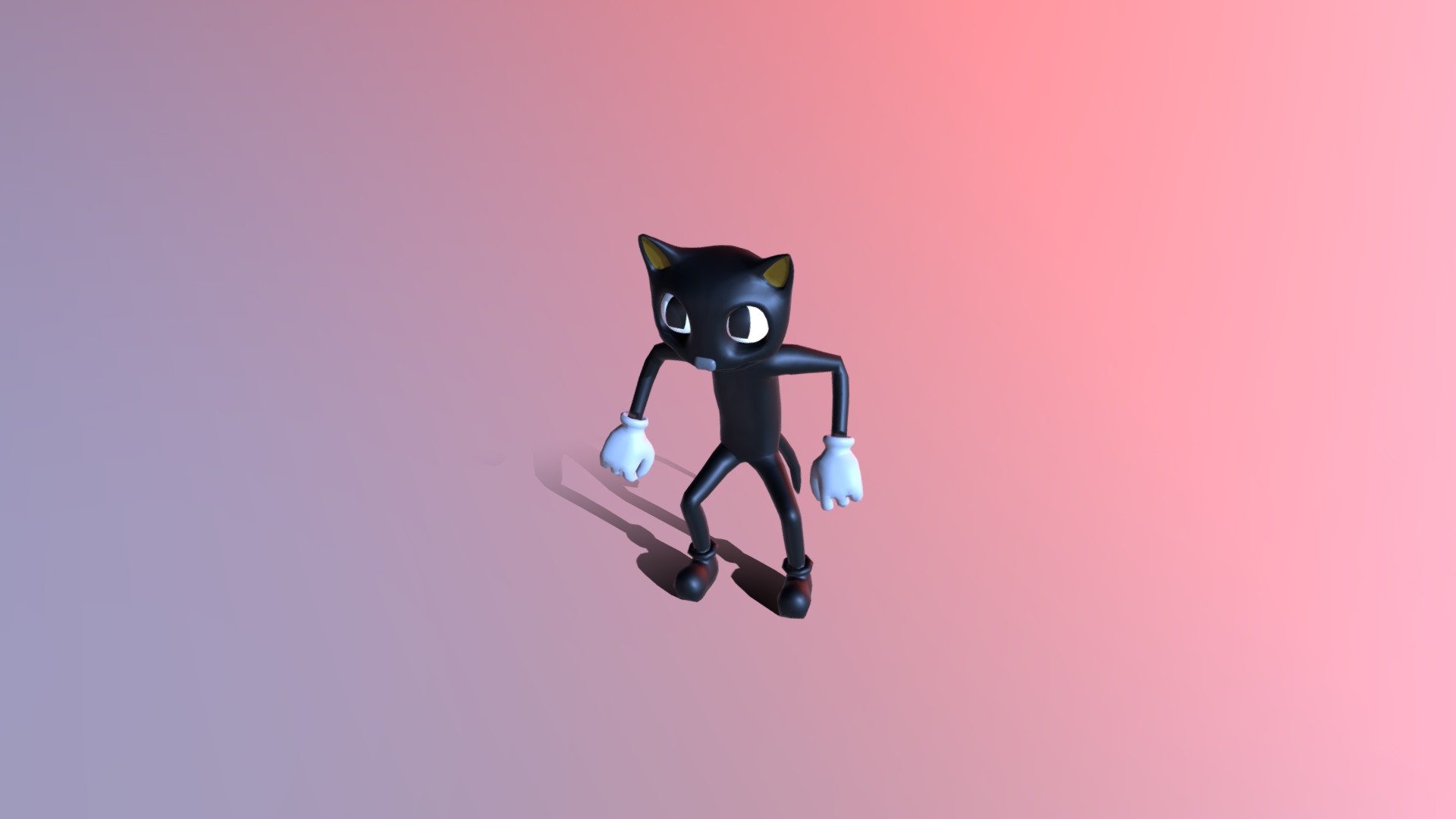 Cartoon Can by Trevor Henderson with full rig, facial emotions and dynamic tail. My first Blender rig! :) - Cartoon Cat Full Rig - Download Free 3D model by Mr. Grigins (@mrgrigins) 3d model
