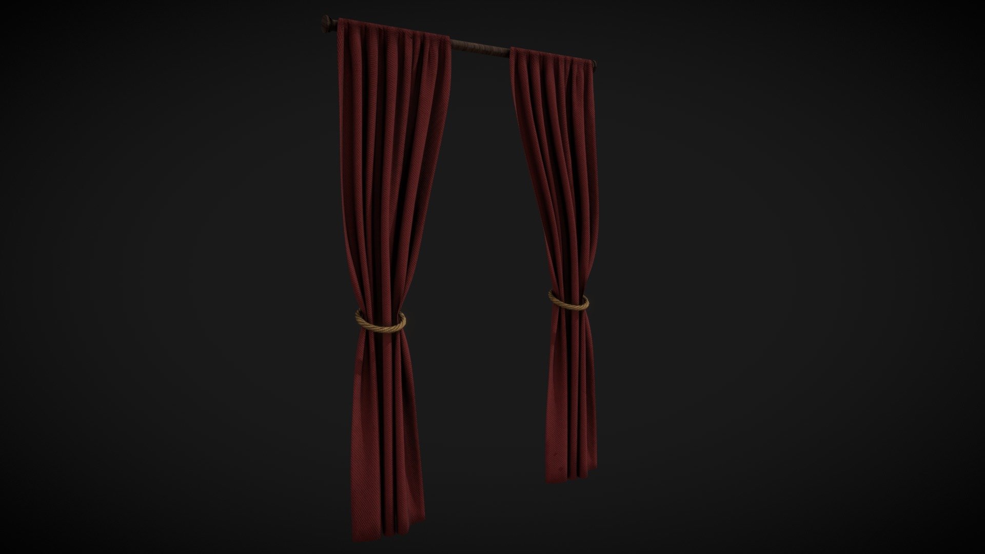 curtains model! - Curtains - Buy Royalty Free 3D model by FordVFX 3d model