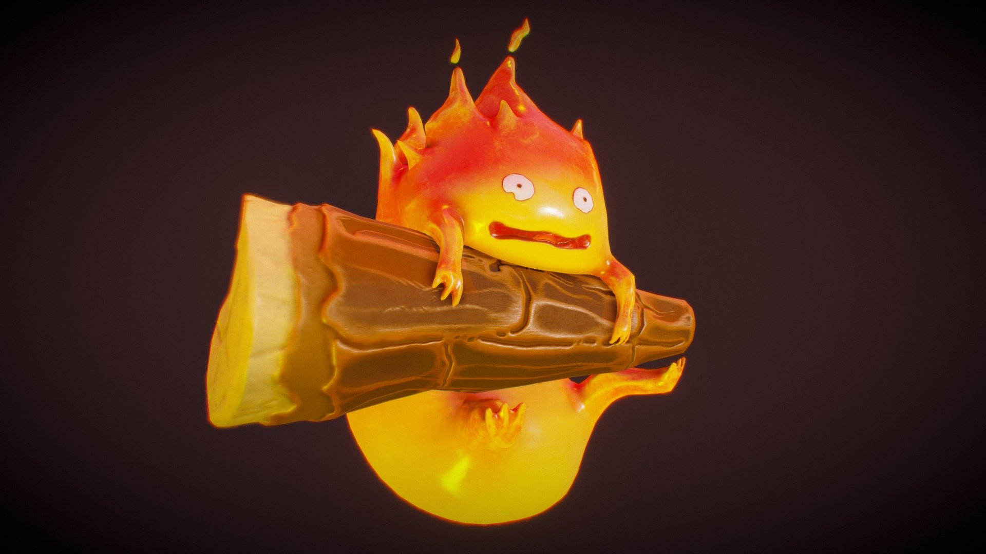 Just a little fanart of Calcifer from Studio Ghibli
Softwares:
· 3D Coat (sculpting, retopo, uvs)
· Substance Painter (texture)

If you want to see more works:
Portfolio website: http://cmartin3d.com/
Artstation: https://www.artstation.com/cmartin3d - Calcifer - Studio Ghibli - 3D model by cmartin3D 3d model
