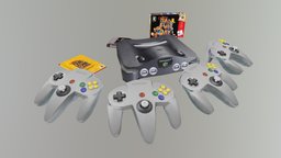 Nintendo 64 Conker´s BFD Box nintendo, nintendo64, joystick, flatshading, conker, conkers, conkersbadfurday, lowpoly, joysticknintendo