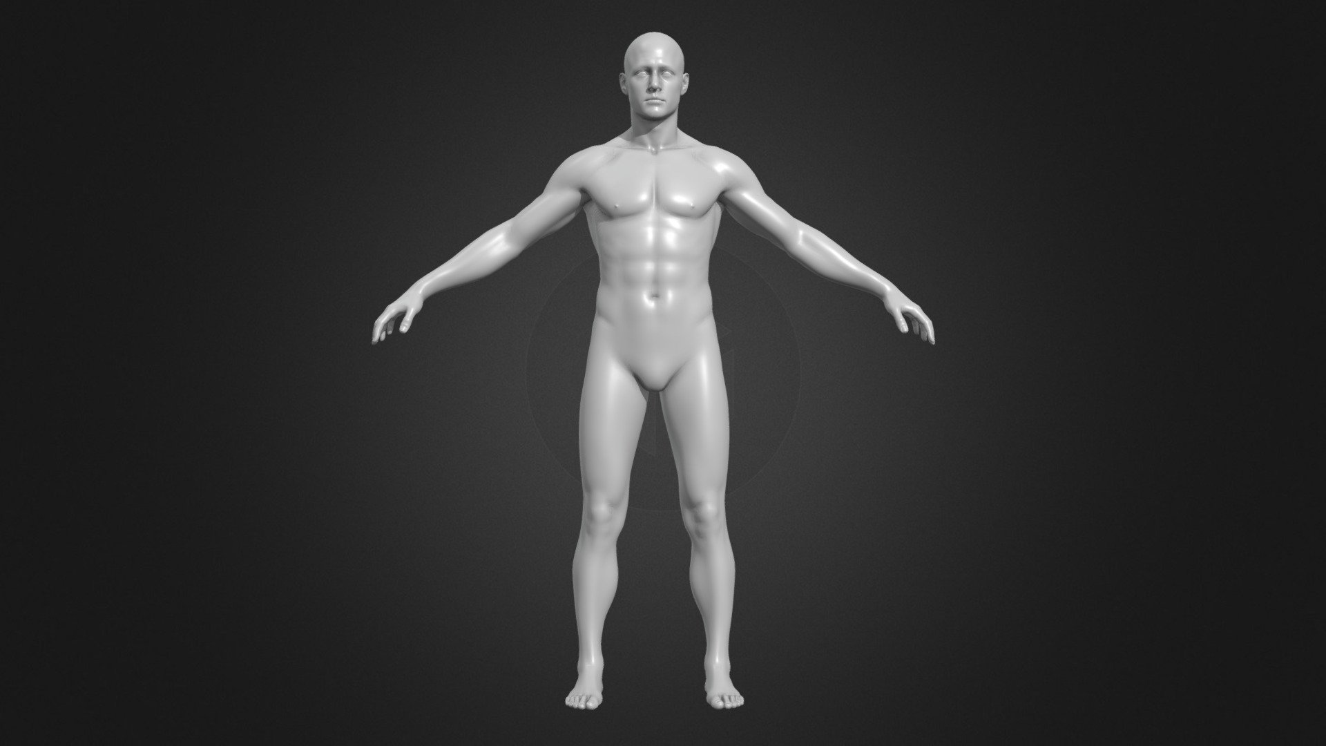 This is a standard human body model. It contains 68456 triangles and is a very standard low-poly human body model. It can be used for basic human body sculpting, bone binding, and other operations, with well-organized UV mapping, but may need to be repositioned according to personal preferences. It is available for download and use if needed 3d model