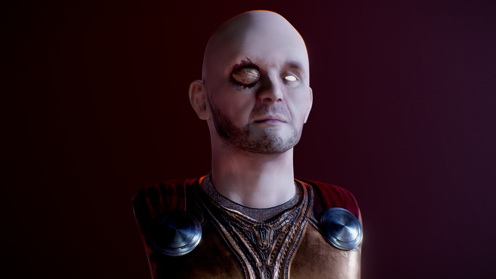 Here is a model i made of a hypothetical 70's-80's marvel movie about a young Anthony Hopkins playing a young Odin.
I know it isn't 100 percent lore friendly, but i just thought it looked cool!
And yes he is bald because hair is hard and looked goofy 3d model