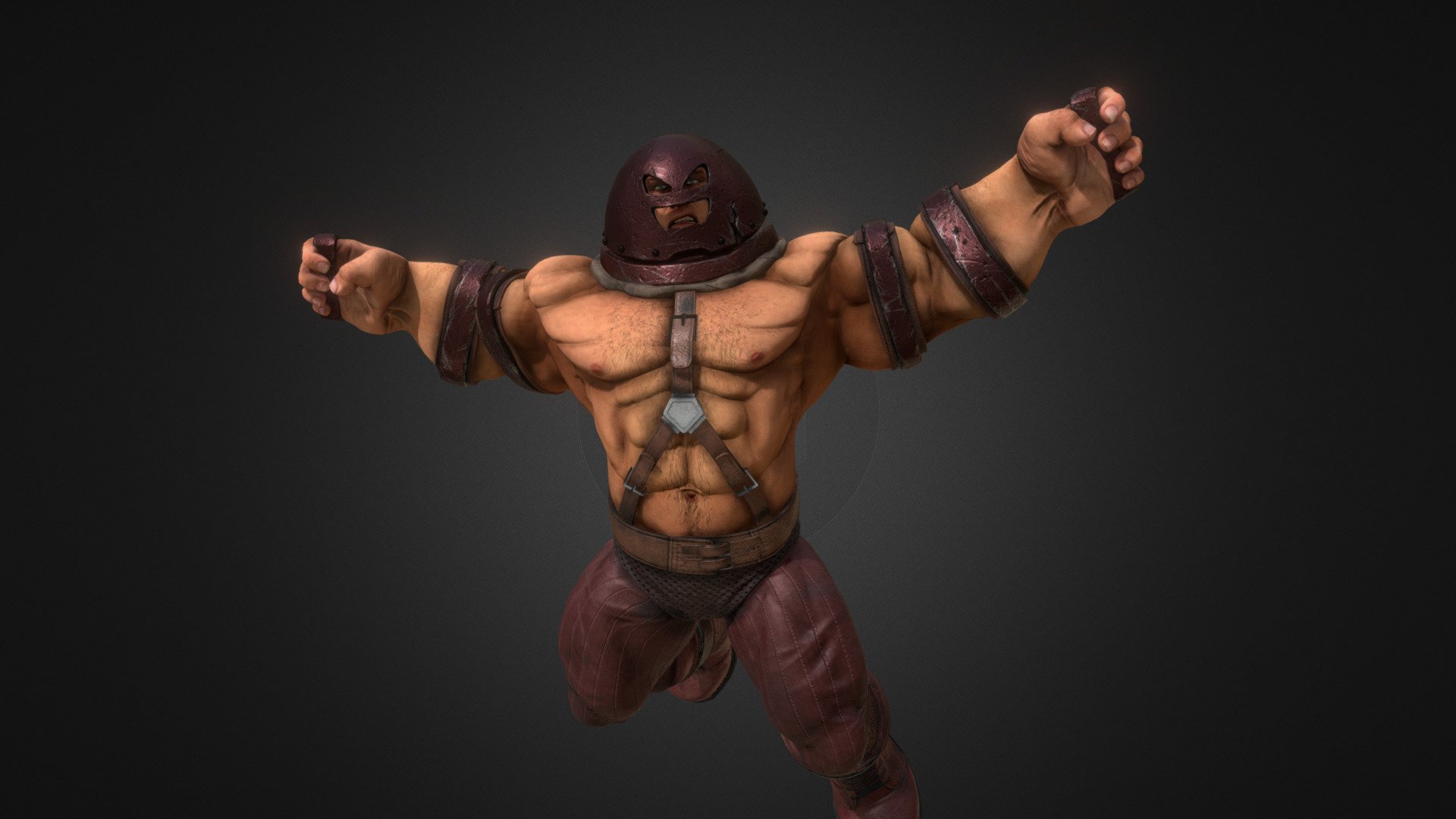 I Made this character from scratch using Zbrush/Photoshop/Maya/XNormals/SubstancePainter - Juggernaut - Buy Royalty Free 3D model by BergmannIIpruss 3d model