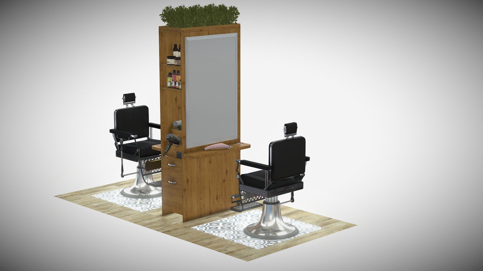 barber hairdress furniture - barber hairdress furniture - Buy Royalty Free 3D model by 3DGrom (@dizartoren) 3d model