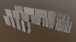 18 Curtains low poly