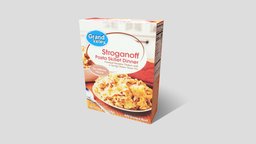 Stroganoff food, supermarket, groceries, lowpoly