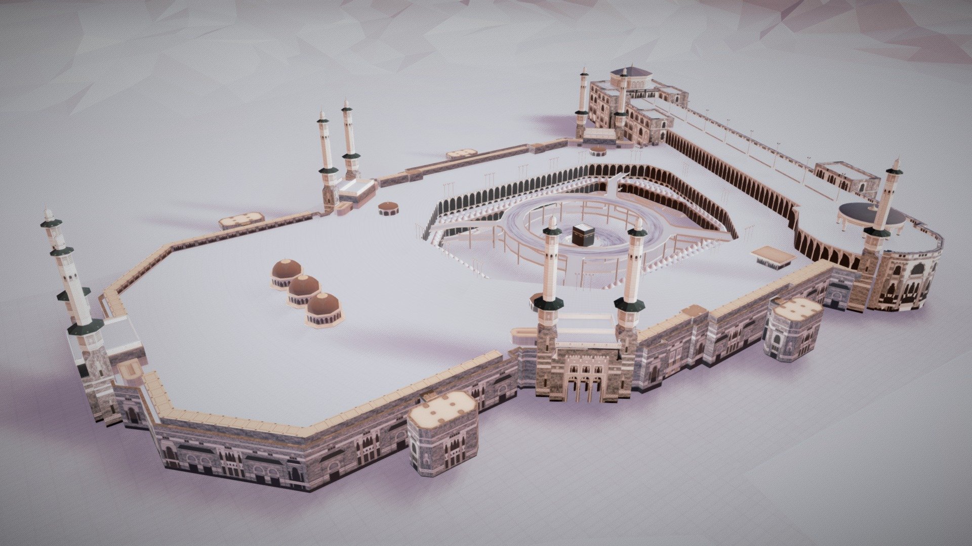 MASJIDIL HARAM 360 by kaaba 

Masjid Agung Mekkah adalah masjid terbesar di Dunia, dan mengelilingi tempat tersuci Islam, Ka'bah, di kota Mekah, Hijaz, Arab Saudi.

The Grand Mosque of Makkah also called the Great Mosque of Mecca is the largest mosque in the World, and surrounds Islam's holiest place, the Kaaba, in the city of Mecca, Hejaz, Saudi Arabia.

Visit www.kaaba.co.id - Great Mosque of Mecca - 3D model by kaaba 3d model