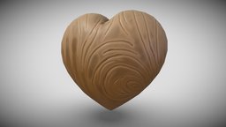 Wooden Heart wooden, heart, prop, props, props-assets, props-game, pbr-texturing, stylizedmodel, game, pbr, blender3d, gameart, gameasset, wood, stylized, sculpture, nomadsculpt