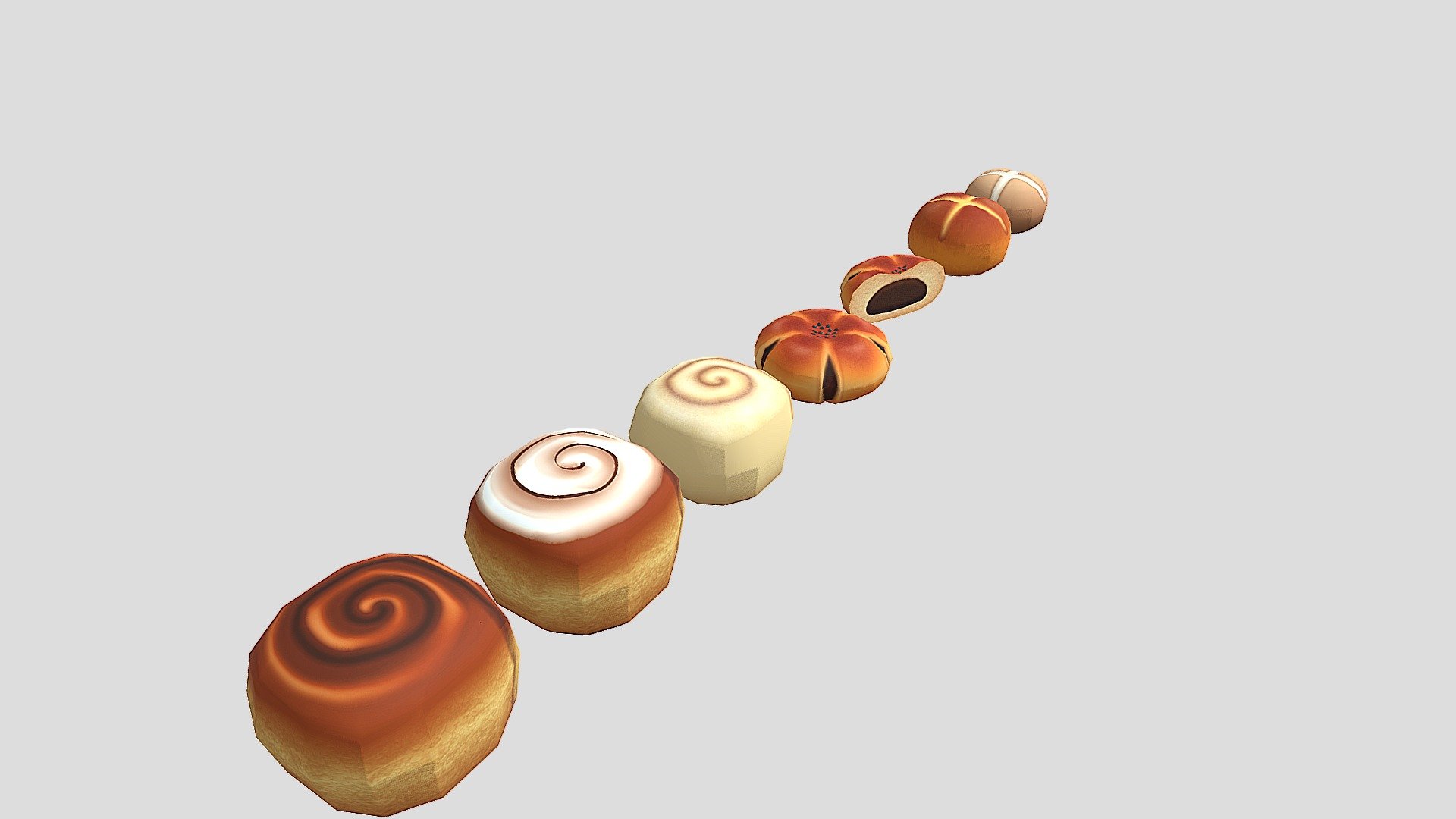 Cartoon Pastries - Other Cartoon Pastries - Download Free 3D model by Somebody (@sashafffaa) 3d model