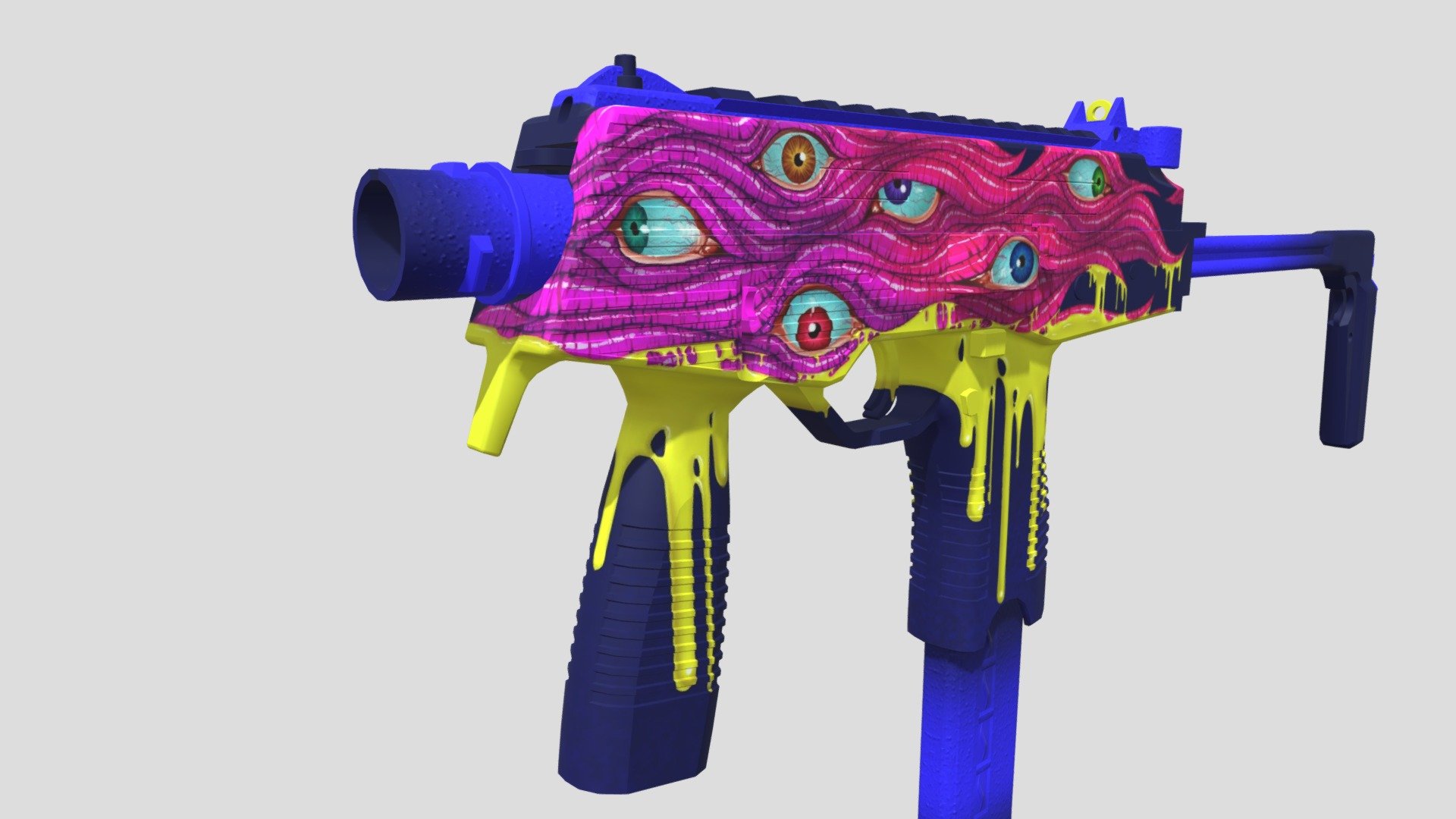 Dreams And Nightmares Contest smg skin - MP9 | Abyss - 3D model by t1k0d 3d model