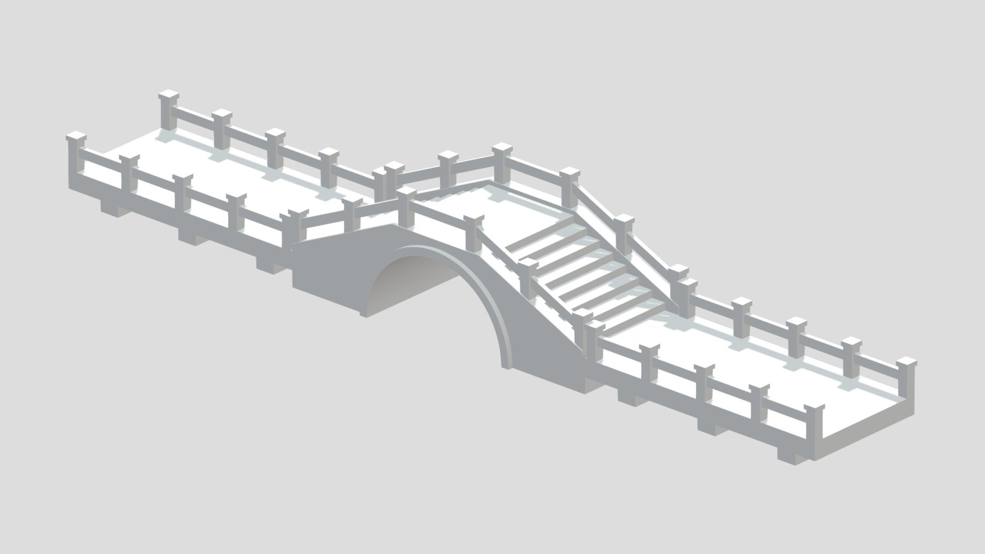 -Cartoon Chinese Stone Bridge.

-This product contains 3 objects.

-Total vert: 2,122, poly: 1,513.

-Real World Scale.

-Materials and objects have the correct names.

-This product was created in Blender 2.935.

-Formats: blend, fbx, obj, c4d, dae, abc, stl, glb, unity.

-We hope you enjoy this model.

-Thank you 3d model