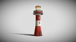Lighthouse tower, lamp, torch, buildings, lighthouse, lamps, ocean, beacon, enviroment, beach, seaside, warning, enviroments, torches, architecture, model, decoration, building, animated, sea
