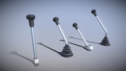 Control Levers (High-Poly) control, blender-3d, levers, mini-excavator, vis-all-3d, 3dhaupt, software-service-john-gmbh