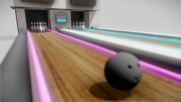 Bowling alley alley, bowling, sport