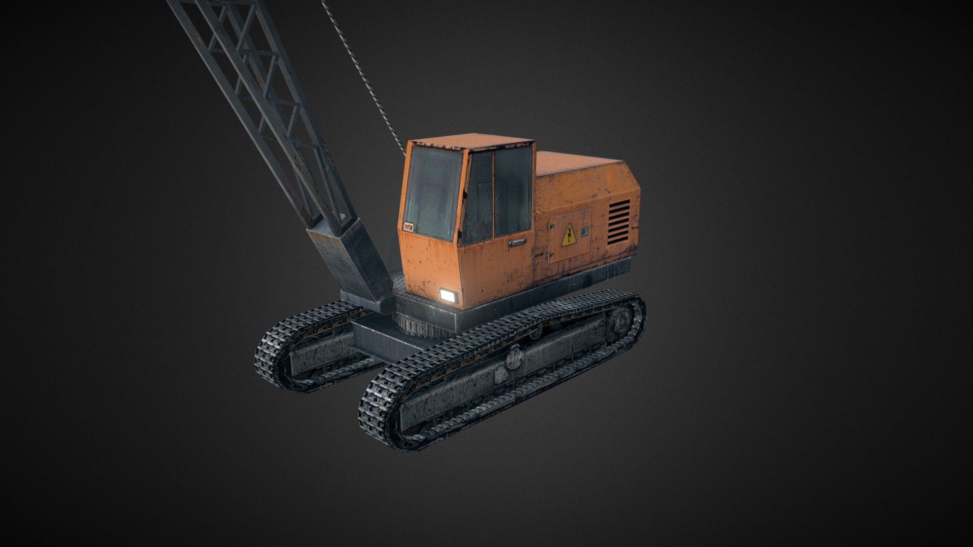 Crane on tracks - Crane On Tracks - 3D model by diolator 3d model