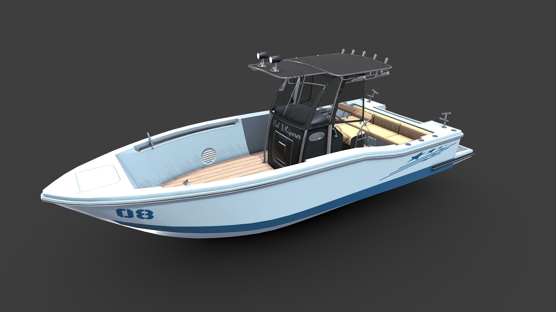 Fishing Boat




-Low-poly ready to use in Games, AR/VR (10,999 Tris)

-Textures are in PNG format 4096x4096 PBR metalness 1 set.

-Files unit: Centimeters

-Available formats: MAX 2018 and 2015, OBJ, MTL, FBX, .tbscene.

-If you need any other file format you can always request it.

-All formats include materials and textures.
 - Fishing Boat - Buy Royalty Free 3D model by MaX3Dd 3d model