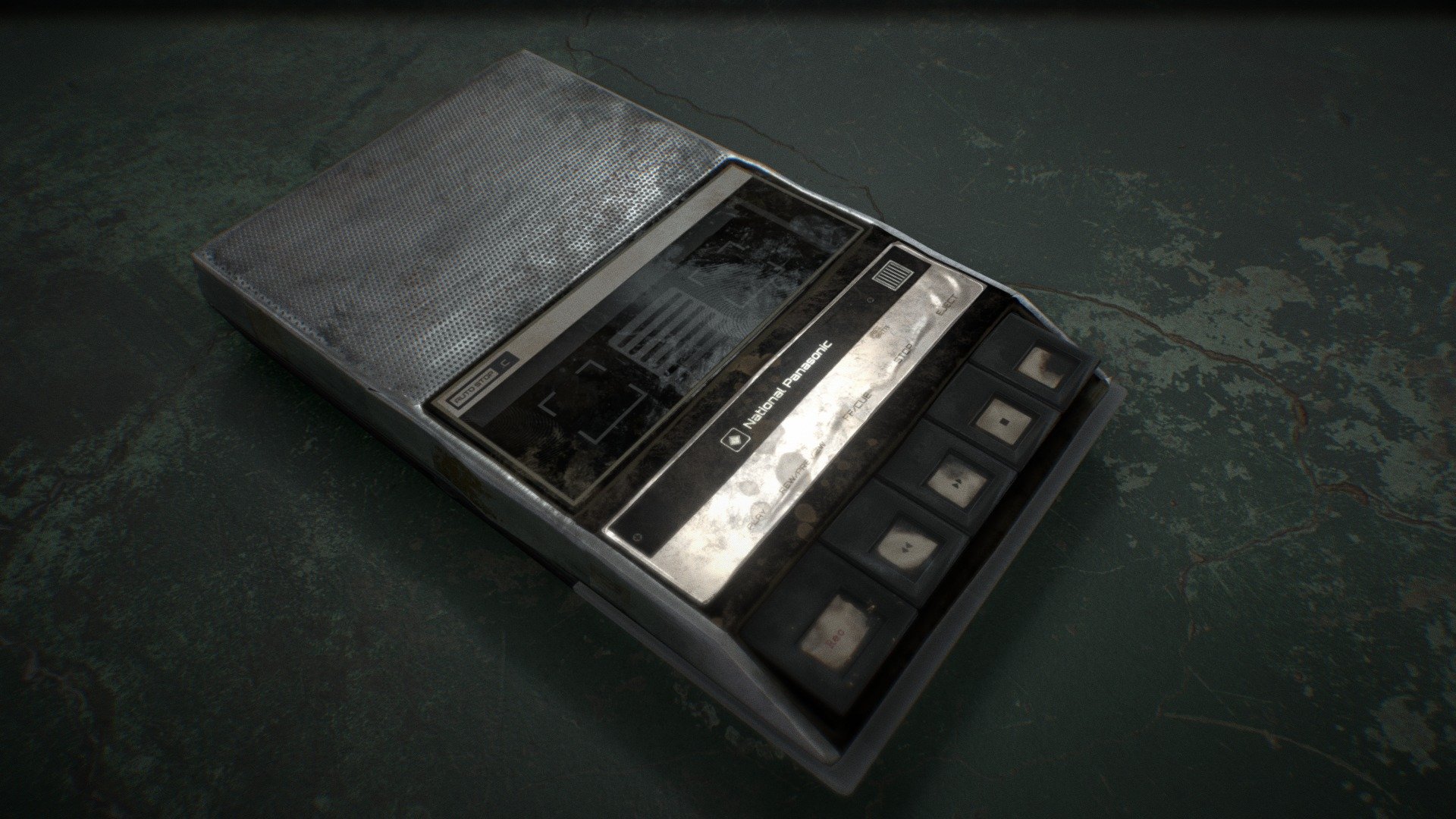 Hi Fabs This is my my new asset Vintage tape recorder modeled in blender and textured using substance painter,Was a quick process still it came out Cool though Hope u guys enjoy this peice Thank you :] - Vintage Panasonic Cassette Tape Recorder - Buy Royalty Free 3D model by Joel Joseph (@MR_ILLUSIONIZT) 3d model