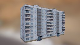 Tenement series 1-464D-83 residential, blocks, tenement, soviet-architecture, architecture