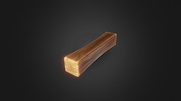 Stylized Low-poly Wooden beam wooden, toon, beam, substance, substance-painter, wood, stylized