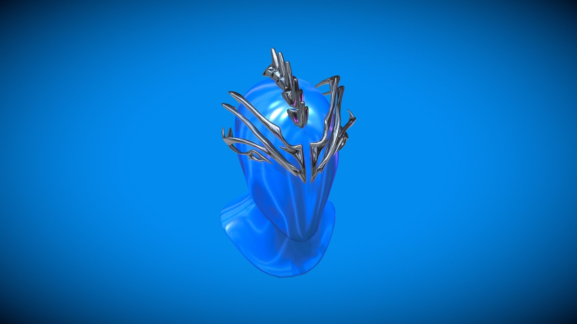 Chrome crown made for project TonGuys - Metal Crown - Buy Royalty Free 3D model by CHMIL Studio (@chmilstudio) 3d model