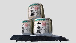 Sake barrel trnio, 3dscan