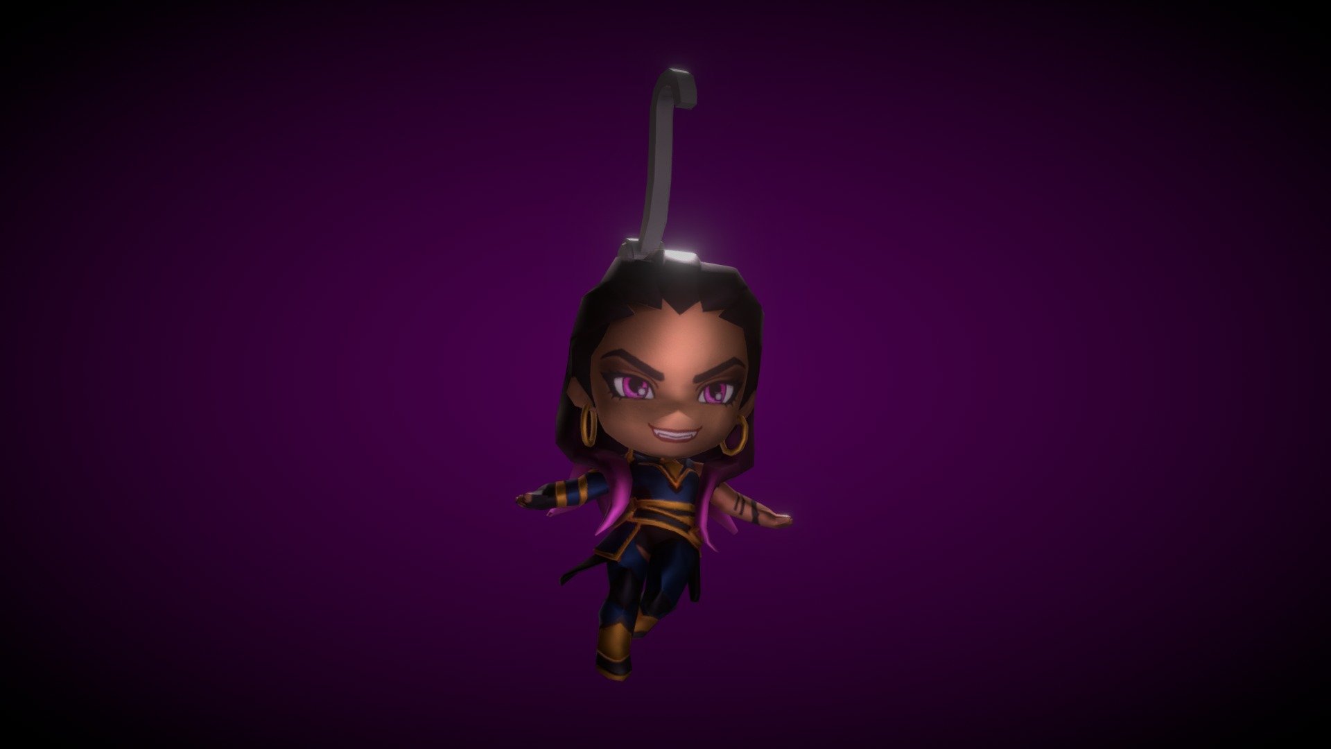 Valorant Chibi Characters Keychain for ingame Guns

Reyna // Valorant - Valorant - Reyna Chibi (Keychain) - Download Free 3D model by Luquita (@speedmodel) 3d model