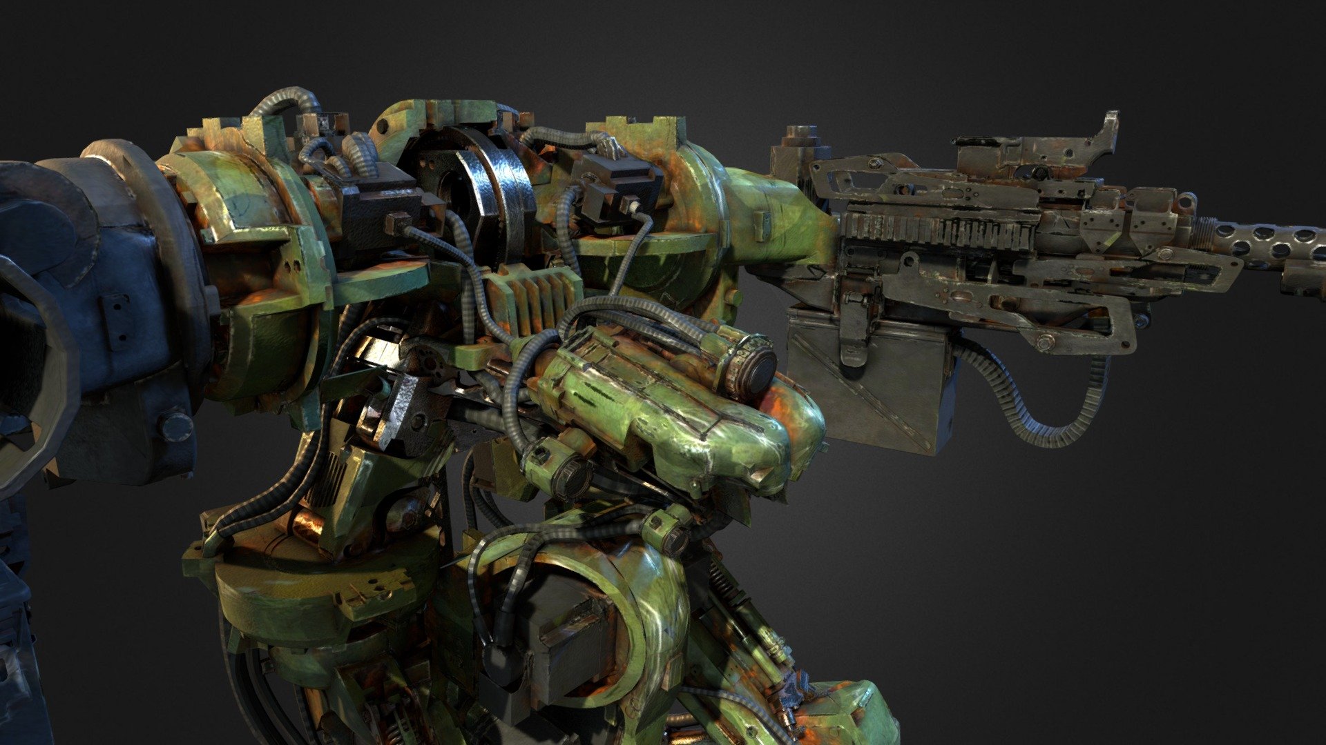 Marine of the Mech army 3d model