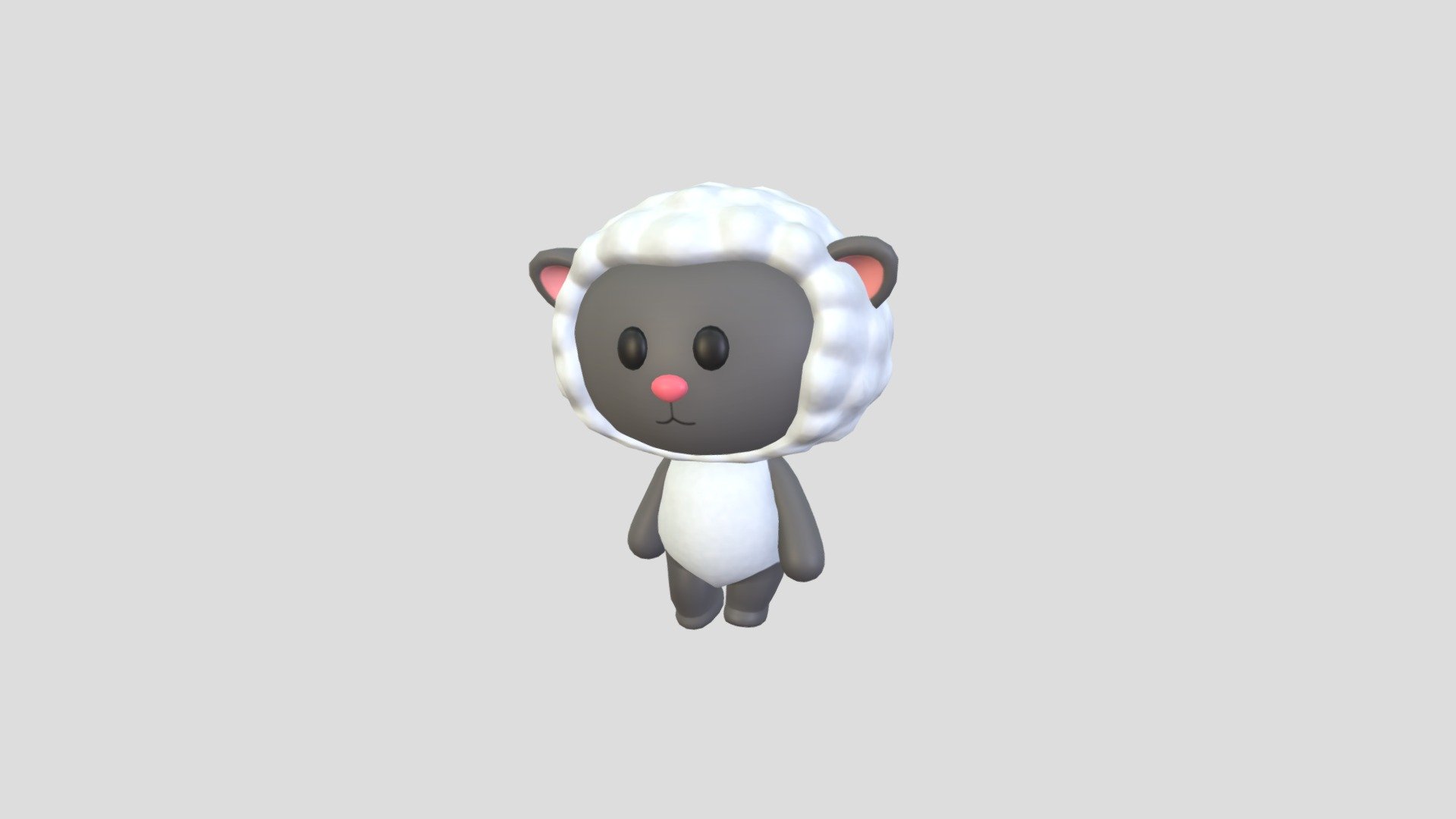 Rigged Sheep Character 3d model.      
    


File Format      
 
- 3ds max 2022  
 
- FBX  
 
- OBJ  
    


Clean topology    

Rig with CAT in 3ds Max                          

Bone and Weight skin are in fbx file       

No Facial Rig    

No Animation    

Non-overlapping unwrapped UVs        
 


PNG texture               

2048x2048                


- Base Color                        

- Normal                            

- Roughness                         



2,908 polygons                          

2,927 vertexs                          
 - Character144 Rigged Sheep - Buy Royalty Free 3D model by BaluCG 3d model