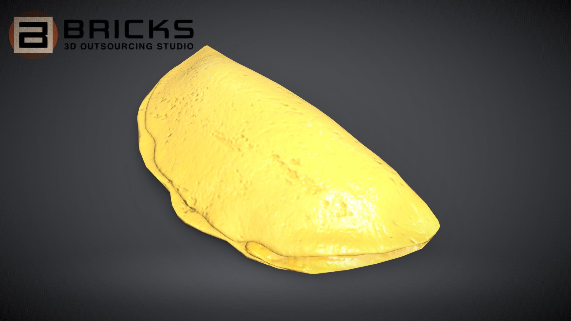 PBR Food Asset:
EggOmellet
Polycount: 1012
Vertex count: 508
Texture Size: 2048px x 2048px
Normal: OpenGL

If you need any adjust in file please contact us: team@bricks3dstudio.com

Hire us: tringuyen@bricks3dstudio.com
Here is us: https://www.bricks3dstudio.com/
        https://www.artstation.com/bricksstudio
        https://www.facebook.com/Bricks3dstudio/
        https://www.linkedin.com/in/bricks-studio-b10462252/ - EggOmellet - Buy Royalty Free 3D model by Bricks Studio (@bricks3dstudio) 3d model