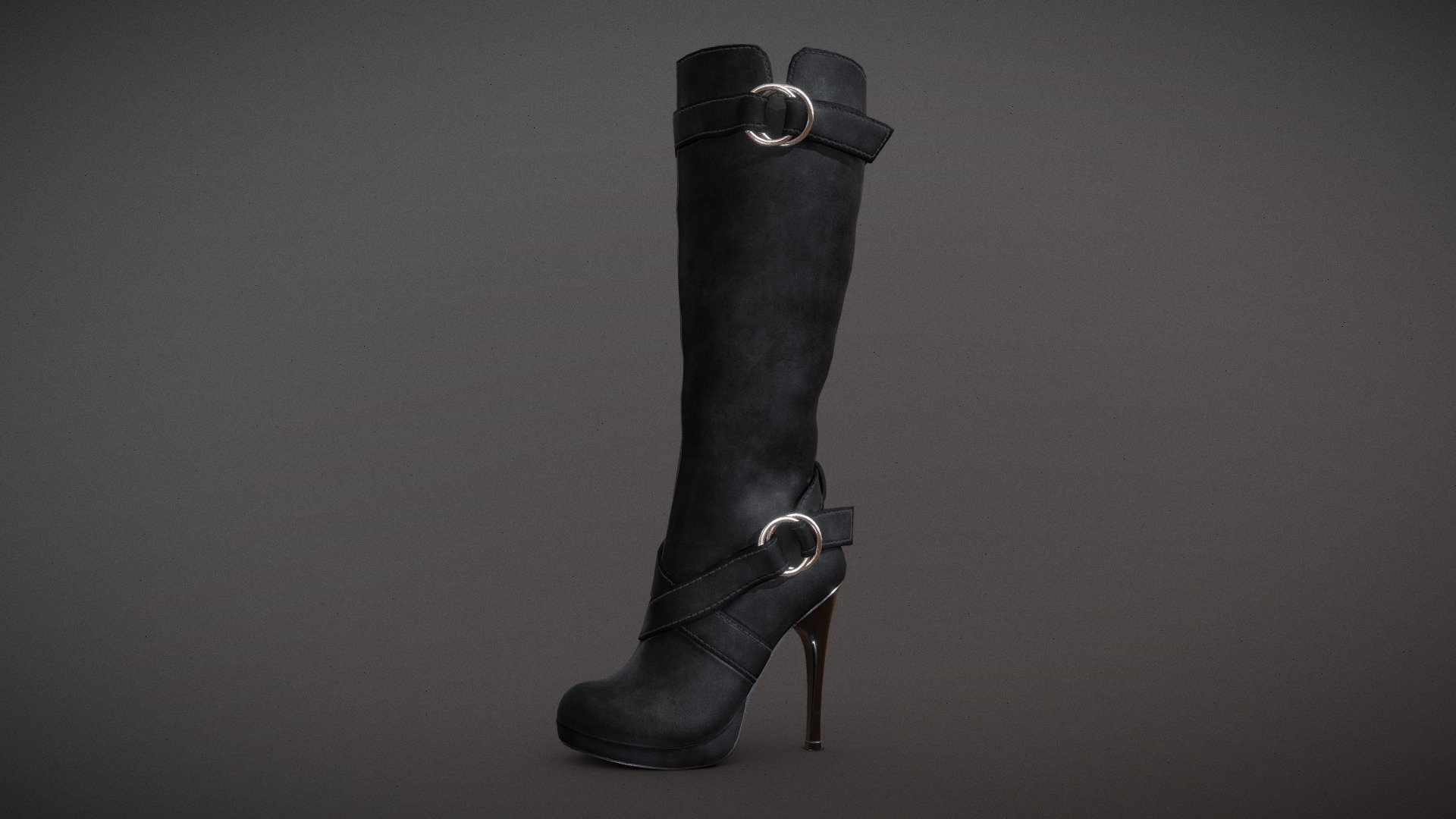 Knee High, High Heels Suede Boots

Game and production ready, polycount optimized for quality, ideal for high quality Characters and Close-Ups
Internal parts modeled and textured, ideal for customization or animation

Single UV space
PBR and UE4 4k Textures
Low Poly has 5.4k quads
FBX, OBJ, ZTL

Includes 3 Color Variations
Black / Brown / Grey - Knee High, High Heels Suede Boots - Buy Royalty Free 3D model by Feds452 3d model