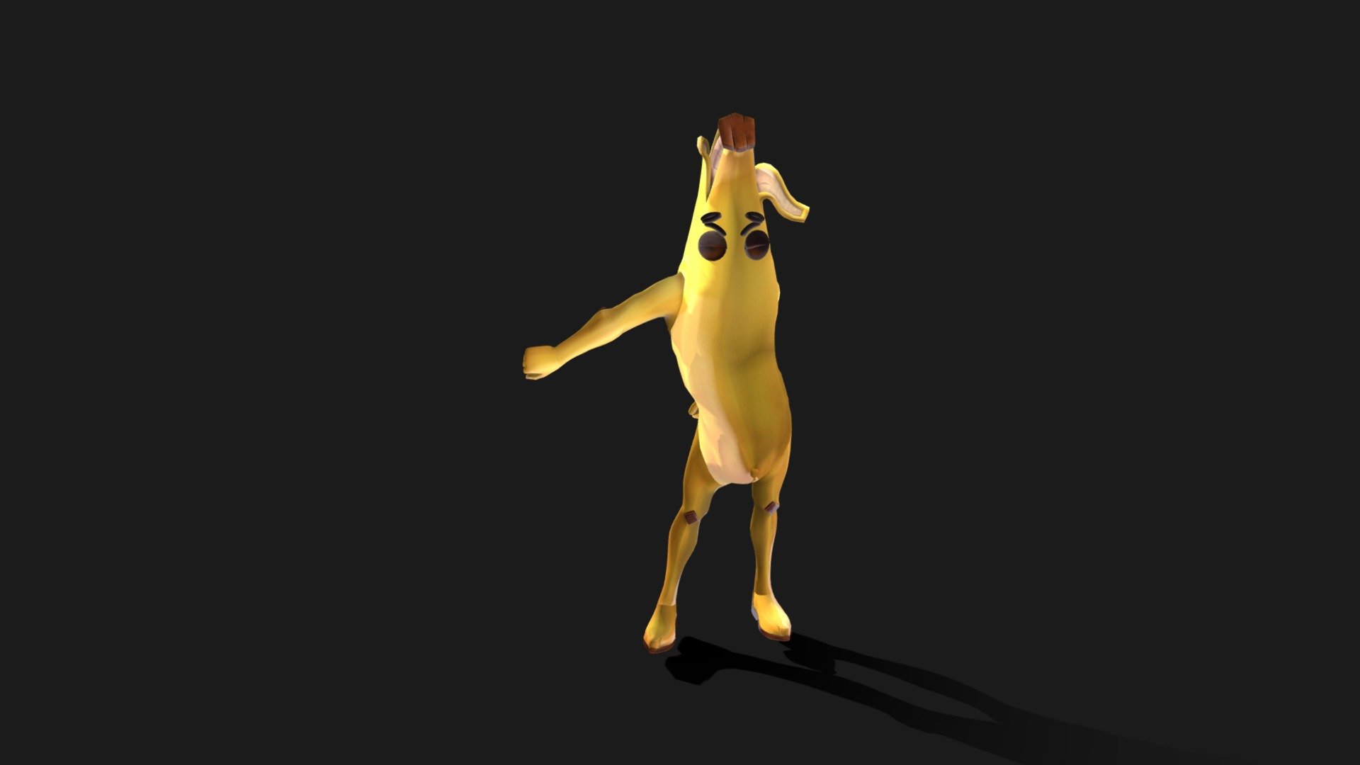 Banana with floss dance - Banana Fortnite - 3D model by Jesús Dorado (@chuchodorado416) 3d model