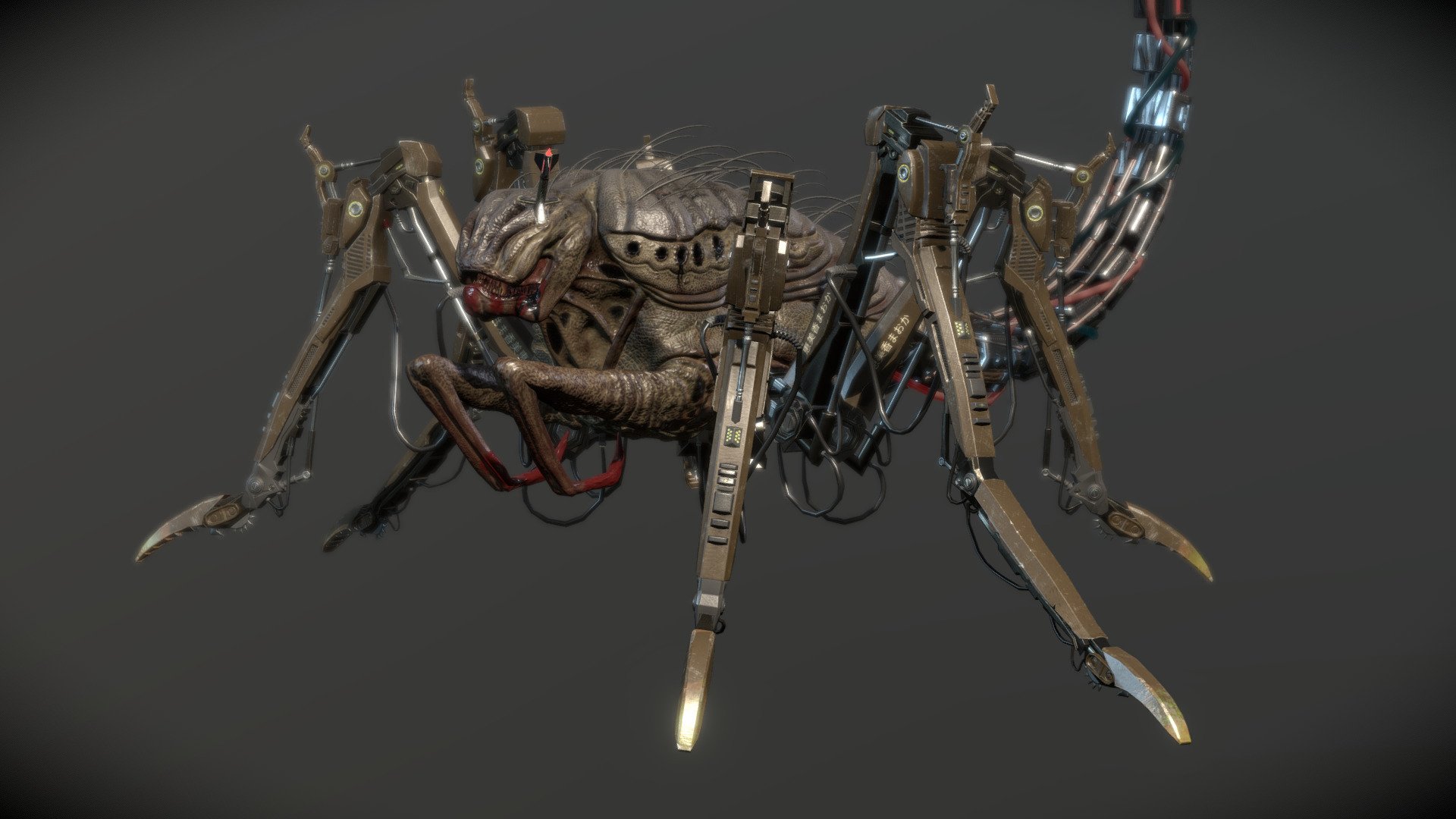 Model presented on environment:
https://www.artstation.com/artwork/zPXqPL

FREE IF CAN ANIMATE IT

Same model but attacking a human (nsfw)
https://sketchfab.com/3d-models/griever-from-maze-runner-657ba1d0be6c4966b38ef20132ae9e54

This is a detailed take of &ldquo;The Griever