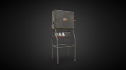 Old Electrical Cabinet Box Switchboard 3D Scan