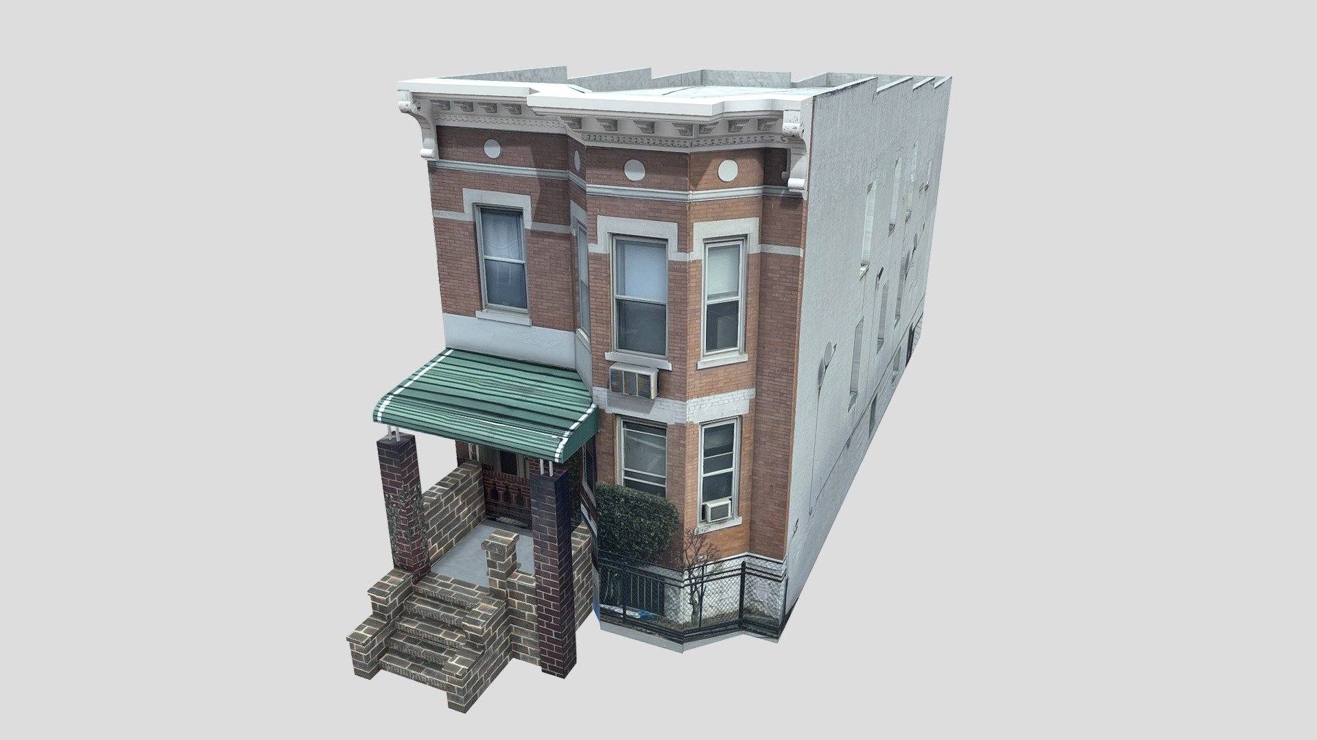Modeled from a real building in Queens, NY 3d model