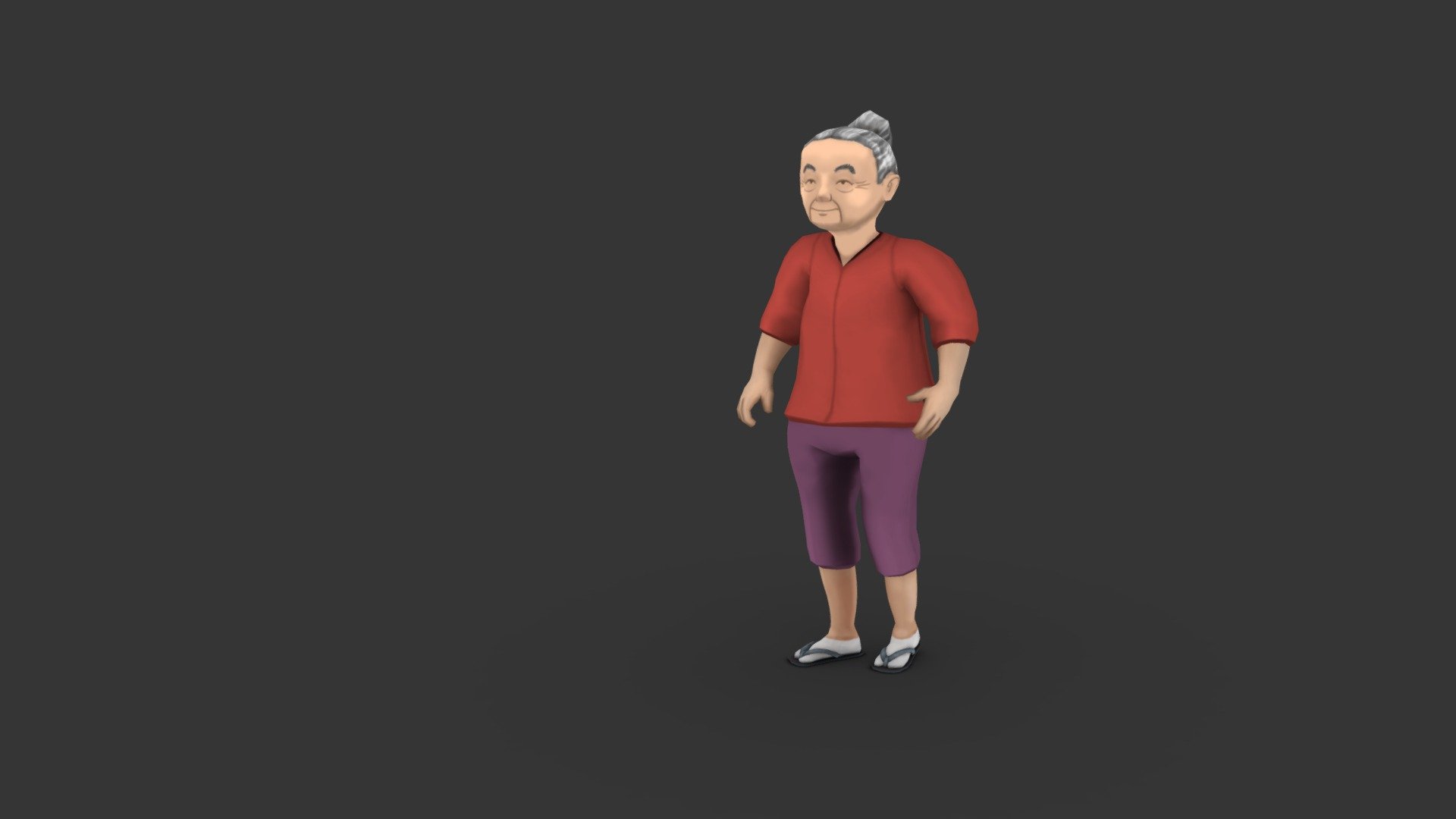 3D model in fbx format

2048 texture

Rigged with mixamo and corrected by hand

Comes with blend file with RIG - Character Grandma Lowpoly rigged - Buy Royalty Free 3D model by mahrcheen 3d model