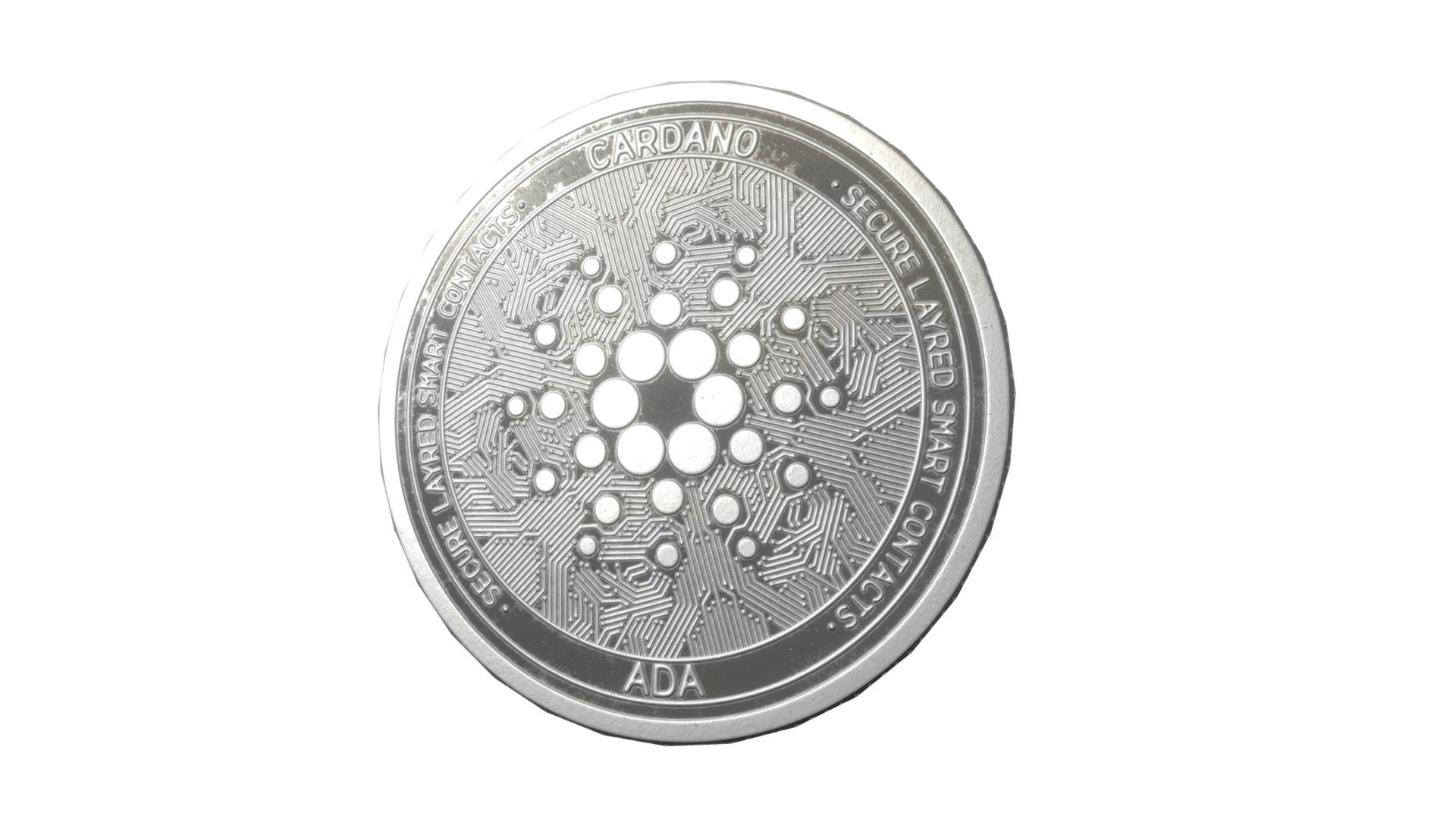 Cardano crypto coin with 4K PBR textures - Cardano crypto coin - 3D model by alexhappy 3d model