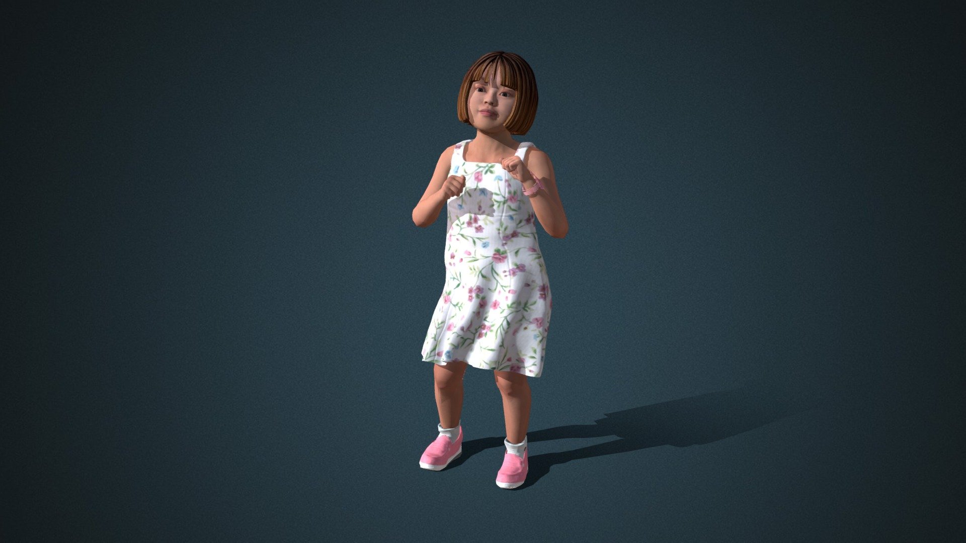 Do you like this model?  Free Download more models, motions and auto rigging tool AccuRIG (Value: $150+) on ActorCore
 

This model includes 2 mocap animations: Kid_Dance,Kid_Walk-Bounce. Get more free motions

Design for high-performance crowd animation.

Buy full pack and Save 20%+: Kids Vol.1


SPECIFICATIONS

✔ Geometry : 7K~10K Quads, one mesh

✔ Material : One material with changeable colors.

✔ Texture Resolution : 4K

✔ Shader : PBR, Diffuse, Normal, Roughness, Metallic, Opacity

✔ Rigged : Facial and Body (shoulders, fingers, toes, eyeballs, jaw)

✔ Blendshape : 122 for facial expressions and lipsync

✔ Compatible with iClone AccuLips, Facial ExPlus, and traditional lip-sync.


About Reallusion ActorCore

ActorCore offers the highest quality 3D asset libraries for mocap motions and animated 3D humans for crowd rendering 3d model