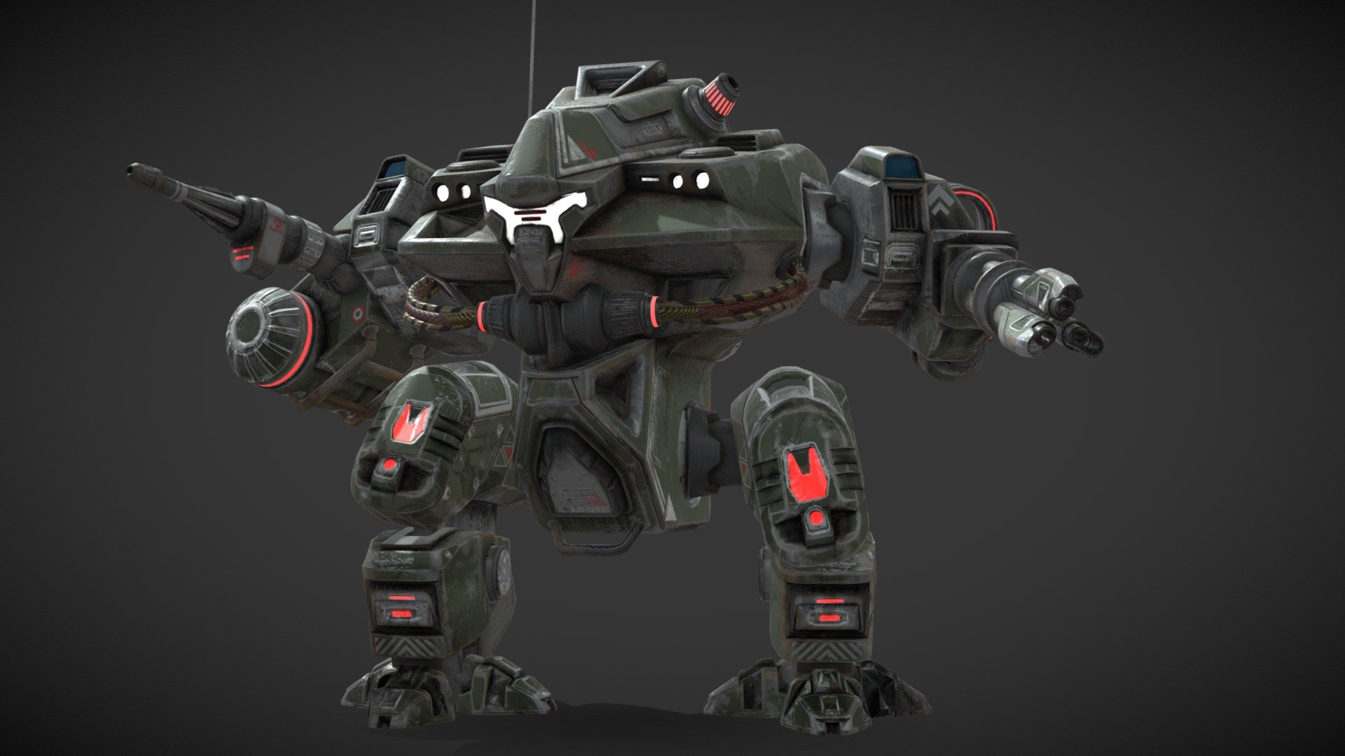 High quality Mech from  Tim Bergholz - ChamferZone concept - Mech - Buy Royalty Free 3D model by ayaghoniem 3d model