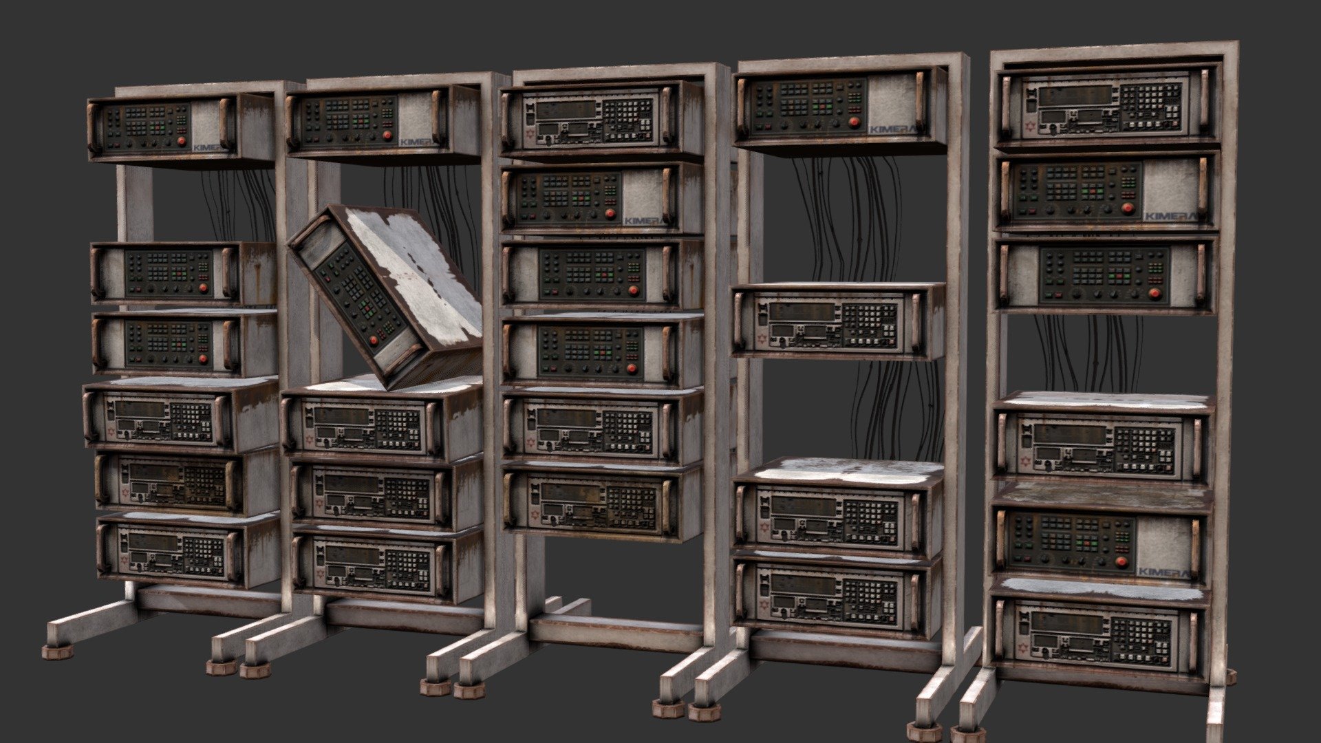 A simple prop made for a personal project. It's a rack of ruined machinery left out in the elements.

Made in 3DSMax, textured in Substance 3d model